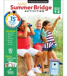 Summer Bridge Activities 1-2 Bridging first to second,Summer Bridge, summer bridge Activities, summer bridge books, summer bridge workbook,  summer workbooks, summer bridge workbooks, summer bridge activity books, summer workbook, schoodoodle, amazon, edugeeks, learning how, learning express, school, pta, pto, bulk, discount, prices, 