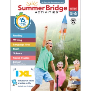 Summer Bridge Activities 5-6 Bridging fifth to sixth,Summer Bridge, summer bridge Activities, summer bridge books, summer bridge workbook,  summer workbooks, summer bridge workbooks, summer bridge activity books, summer workbook, schoodoodle, amazon, edugeeks, learning how, learning express, school, pta, pto, bulk, discount, prices, 