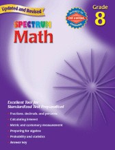 Spectrum Math Grade 8 Workbook