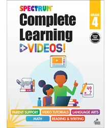 Spectrum Complete Learning + Videos Grade 4 