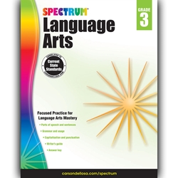 Spectrum Language Arts, Grade 3 *OUT OF STOCK* 